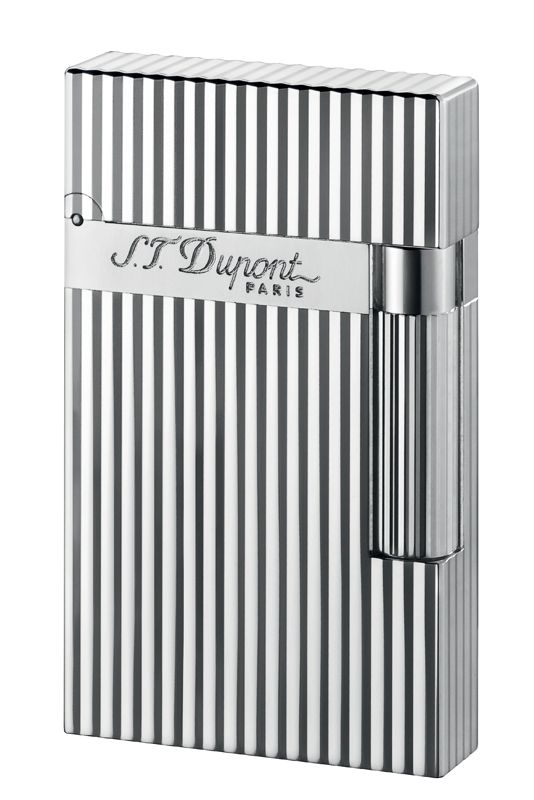 Lighter STDupont L2 Silver Plated Vertical lines 16817