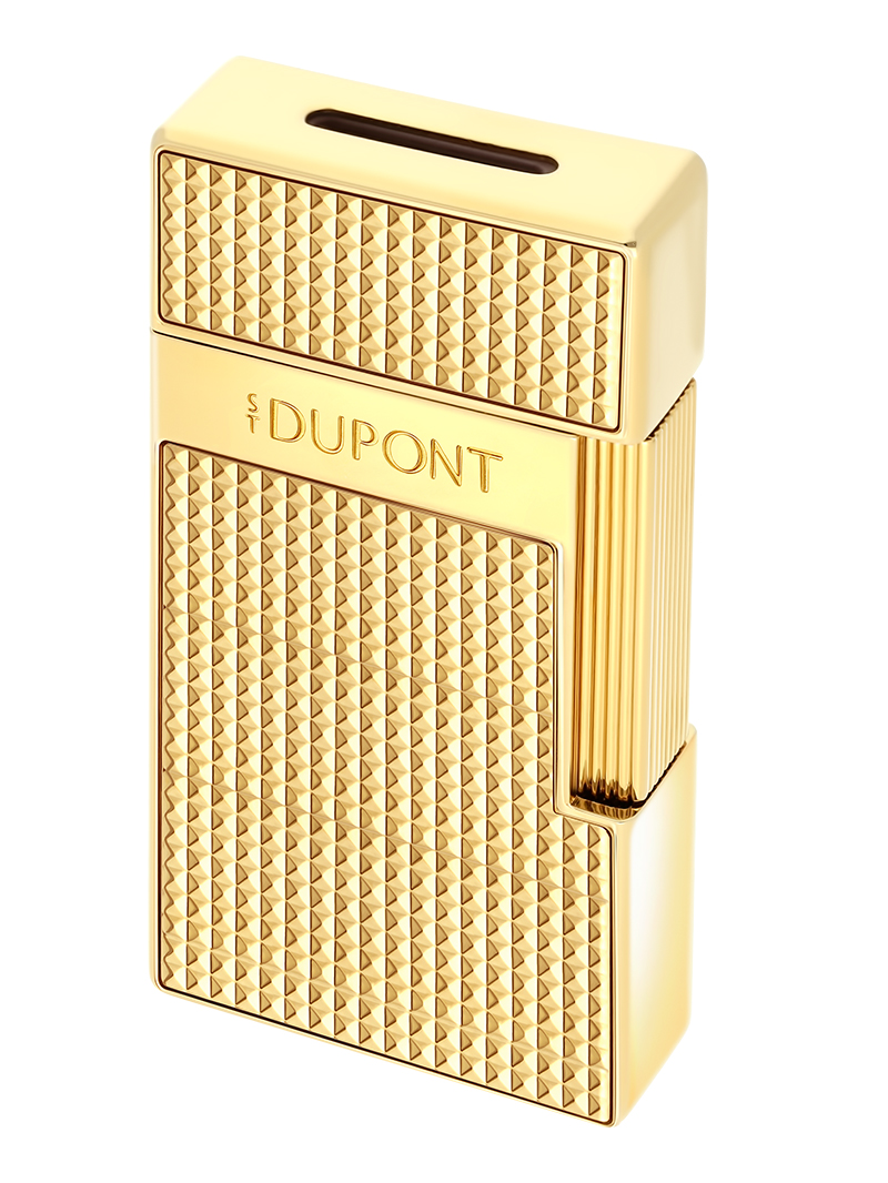 Lighter STDupont BIGGY Diamond Head Golden 25209